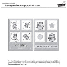 Load image into Gallery viewer, foursquare backdrop: portrait
