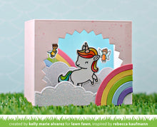 Load image into Gallery viewer, shadow box card rainbow add-on
